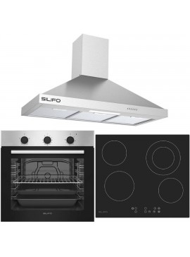 SILIFO ΣΕΤ ΦΟΥΡΝΟΣ ΗΛΕΚΤΡΙΚΟΣ SF6850BOI INOX 83LT + ΕΣΤΙΑ ΚΕΡΑΜΙΚΗ SF6822HV5 + ΑΠΟΡΡΟΦΗΤΗΡΑΣ ΚΑΜΙΝΑΔΑ SILIFO SF6618 INOX 90CM (4 ΕΤΗ ΕΓΓΥΗΣΗ ΕΛΛΗΝΙΚΗΣ ΑΝΤΙΠΡΟΣΩΠΕΙΑΣ) SILIFO 999-002-92079
