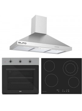 SILIFO ΣΕΤ ΣΕΤ ΦΟΥΡΝΟΣ SF6008 INOX + ΕΣΤΙΑ ΚΕΡΑΜΙΚΗ SF6822HV5 + ΑΠΟΡΡΟΦΗΤΗΡΑΣ ΚΑΜΙΝΑΔΑ SF6618 INOX 90CM (4 ΕΤΗ ΕΓΓΥΗΣΗ ΕΛΛΗΝΙΚΗΣ ΑΝΤΙΠΡΟΣΩΠΕΙΑΣ) SILIFO 999-002-92252