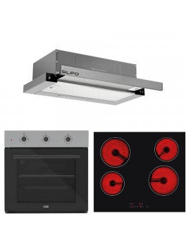 SILIFO ΣΕΤ ΦΟΥΡΝΟΣ SF6008 INOX + ΕΣΤΙΑ ΚΕΡΑΜΙΚΗ SF6135 + ΑΠΟΡΡΟΦΗΤΗΡΑΣ ΣΥΡΟΜΕΝΟΣ SF6663 INOX (4 ΕΤΗ ΕΓΓΥΗΣΗ ΕΛΛΗΝΙΚΗΣ ΑΝΤΙΠΡΟΣΩΠΕΙΑΣ) SILIFO 999-002-92254