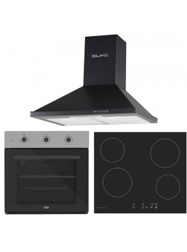 SILIFO ΣΕΤ ΦΟΥΡΝΟΣ SF6008 INOX + ΕΣΤΙΑ ΚΕΡΑΜΙΚΗ SF6821HV4 + ΑΠΟΡΡΟΦΗΤΗΡΑΣ ΚΑΜΙΝΑΔΑ SF6622 BLACK 60CM (4 ΕΤΗ ΕΓΓΥΗΣΗ ΕΛΛΗΝΙΚΗΣ ΑΝΤΙΠΡΟΣΩΠΕΙΑΣ) SILIFO 999-002-92267