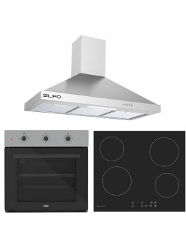 SILIFO ΣΕΤ ΦΟΥΡΝΟΣ SF6008 INOX + ΕΣΤΙΑ ΚΕΡΑΜΙΚΗ SF6821HV4 + ΑΠΟΡΡΟΦΗΤΗΡΑΣ ΚΑΜΙΝΑΔΑ SF6618 INOX 90CM (4 ΕΤΗ ΕΓΓΥΗΣΗ ΕΛΛΗΝΙΚΗΣ ΑΝΤΙΠΡΟΣΩΠΕΙΑΣ) SILIFO 999-002-92268