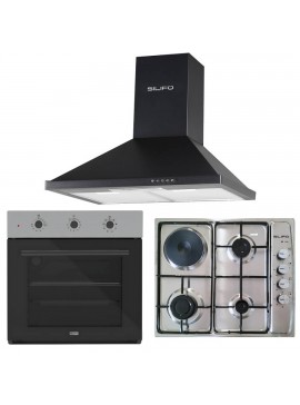 SILIFO ΣΕΤ ΦΟΥΡΝΟΣ SF6008 INOX + ΕΣΤΙΑ ΜΙΚΤΗ SF6100 INOX (3 ΥΓΡΑΕΡΙΟΥ + 1 ΗΛΕΚΤΡΙΚΟ) (4 ΕΤΗ ΕΓΓΥΗΣΗ ΕΛΛΗΝΙΚΗΣ ΑΝΤΙΠΡΟΣΩΠΕΙΑΣ)+ ΑΠΟΡΡΟΦΗΤΗΡΑΣ ΚΑΜΙΝΑΔΑ SF6622 BLACK 60CM (4 ΕΤΗ ΕΓΓΥΗΣΗ ΕΛΛΗΝΙΚΗΣ ΑΝΤΙΠΡΟΣΩΠΕΙΑΣ) SILIFO 999-002-92273