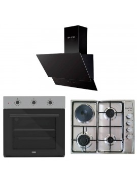 SILIFO ΣΕΤ ΦΟΥΡΝΟΣ SF6008 INOX + ΕΣΤΙΑ ΜΙΚΤΗ SF6100 INOX (3 ΥΓΡΑΕΡΙΟΥ + 1 ΗΛΕΚΤΡΙΚΟ) (4 ΕΤΗ ΕΓΓΥΗΣΗ ΕΛΛΗΝΙΚΗΣ ΑΝΤΙΠΡΟΣΩΠΕΙΑΣ) + ΑΠΟΡΡΟΦΗΤΗΡΑΣ ΚΑΜΙΝΑΔΑ SF6610 BLACK (ΧΕΙΡΙΣΤΗΡΙΟ) (4 ΕΤΗ ΕΓΓΥΗΣΗ ΕΛΛΗΝΙΚΗΣ ΑΝΤΙΠΡΟΣΩΠΕΙΑΣ) SILIFO 999-002-92276