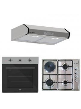SILIFO ΣΕΤ ΦΟΥΡΝΟΣ SF6008 INOX + ΕΣΤΙΑ ΜΙΚΤΗ SF6100 INOX (3 ΥΓΡΑΕΡΙΟΥ + 1 ΗΛΕΚΤΡΙΚΟ) (4 ΕΤΗ ΕΓΓΥΗΣΗ ΕΛΛΗΝΙΚΗΣ ΑΝΤΙΠΡΟΣΩΠΕΙΑΣ) + ΑΠΟΡΡΟΦΗΤΗΡΑΣ ΕΛΕΥΘΕΡΟΣ SF6683 INOX 2 ΜΟΤΕΡ 60CM (4 ΕΤΗ ΕΓΓΥΗΣΗ ΕΛΛΗΝΙΚΗΣ ΑΝΤΙΠΡΟΣΩΠΕΙΑΣ) SILIFO 999-002-92277