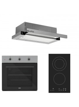 SILIFO ΣΕΤ ΦΟΥΡΝΟΣ SF6008 INOX + ΕΣΤΙΑ DOMINO ΚΕΡΑΜΙΚΗ SF6802HDV3 + ΑΠΟΡΡΟΦΗΤΗΡΑΣ ΣΥΡΟΜΕΝΟΣ SF6663 INOX (4 ΕΤΗ ΕΓΓΥΗΣΗ ΕΛΛΗΝΙΚΗΣ ΑΝΤΙΠΡΟΣΩΠΕΙΑΣ) SILIFO 999-002-92330