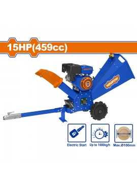 WADFOW ΒΕΝΖ. ΘΡΥΜΜΑΤΙΣΤΗΣ ΞΥΛΟΥ 459cc / 15HP / 100mm ΜΕ ΜΙΖΑ (WXU1415)