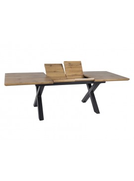 STÓŁ XAVIERO II DĄB ARTISAN/CZARNY 160(240)X90 DIOMMI-80-3863