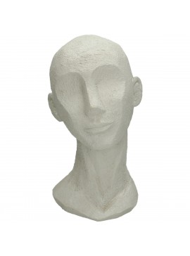 Διακοσμητικό ArteLibre Κεφάλι Λευκό Polyresin 17.5x15.5x28.4cm Arte-05152490