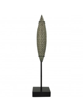 Διακοσμητικό ArteLibre Tribal Μαύρο Polyresin 10x10x45cm Arte-05152991