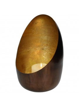 Κηροπήγιο ArteLibre Μπρονζέ Μέταλλο 17x17x27cm Arte-05153888