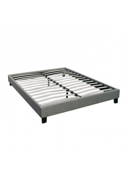 WOODWELL Ε2015,2LGΥΠΟΣΤΡΩΜΑ WILTON K/D Ύφασμα Γκρι 167x211x29 (Στρώμα 160x200)cm Ε2015,2LG