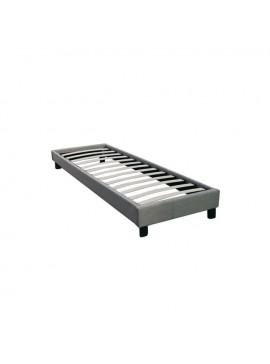 WOODWELL Ε2015,3LGΥΠΟΣΤΡΩΜΑ WILTON K/D Ύφασμα Γκρι 97x211x29 (Στρώμα 90x200)cm Ε2015,3LG