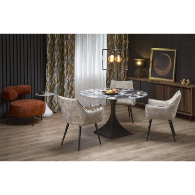 MANUEL round table, black marble / black DIOMMI-60-29335
