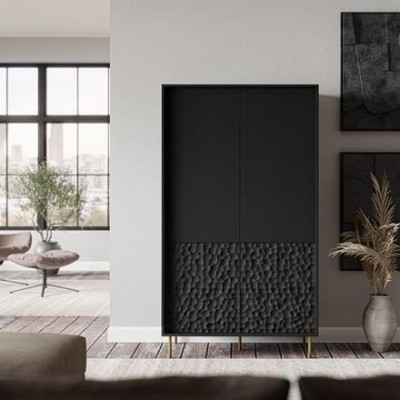 BULLET S-1 wardrobe, black / gold DIOMMI-60-29343