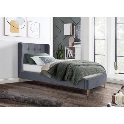 ESTELLA  90 cm bed grey DIOMMI-60-28980
