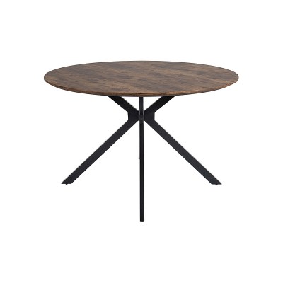 STÓŁ ASTER ORZECH VINTAGE/CZARNY MAT STELAŻ FI120 DIOMMI-80-3496