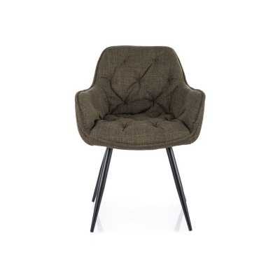 KRZESŁO CHERRY BJORN CZARNY STELAŻ/ OLIWKA 77 DIOMMI-80-3562
