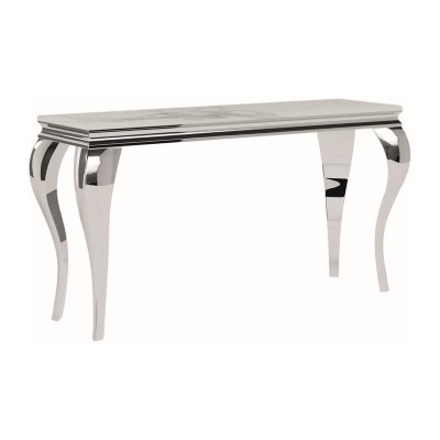 KONSOLKA PRINCE C CERAMIC BIAŁY CALACATTA/CHROM 120X40 DIOMMI-80-3421