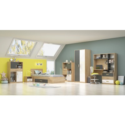https://diommi.bg/image/catalog/GOLD APOLO/KIDS ROOM/SIDNEY/SIDNEY_sonoma_antracite_WhiteGloss_konf1.jpg