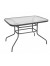Τραπέζι "CARLOS" μεταλλικό σε ανθρακί χρώμα 100x65x70 100-02026