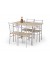 FAUST set + 4 chairs color: sonoma oak DIOMMI V-CH-FAUST-ZESTAW DIOMMI60-20663