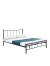 Κρεβάτι Διπλό ROSE Μαύρο Μέταλλο 208x159x100cm (Στρώμα 150x200cm) Arte-14250017