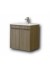 Πάγκος OMEGA GREY OAK 65 3BOM065GON 61x44x60, Νιπτήρας 65x45  3BOM065GON
