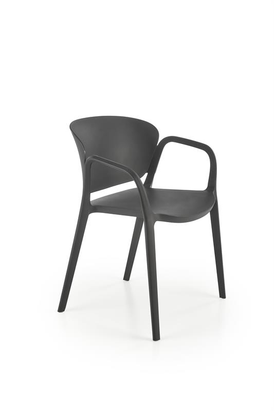 K491 plastic chair black DIOMMI V-CH-K/491-KR-CZARNY DIOMMI-60-21301