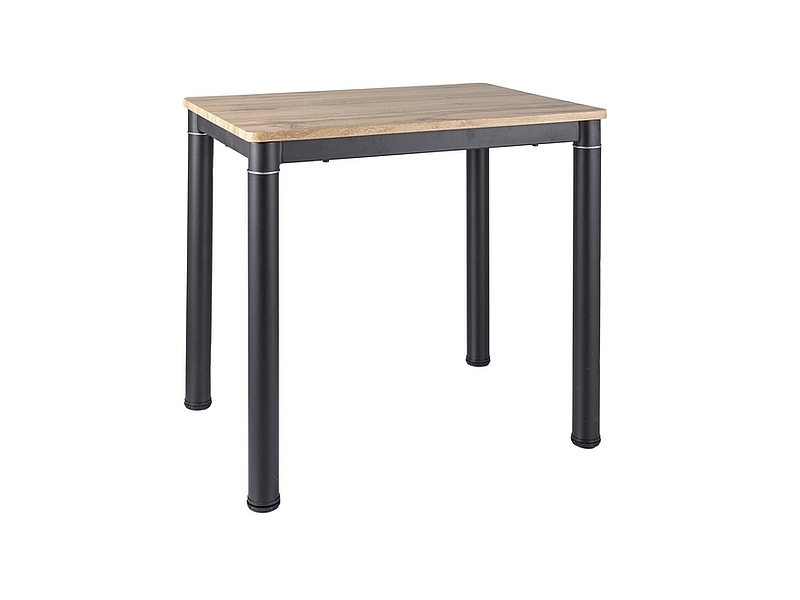 STÓŁ DAMAR DĄB ARTISAN/CZARNY MAT 80X60 DIOMMI-80-3664
