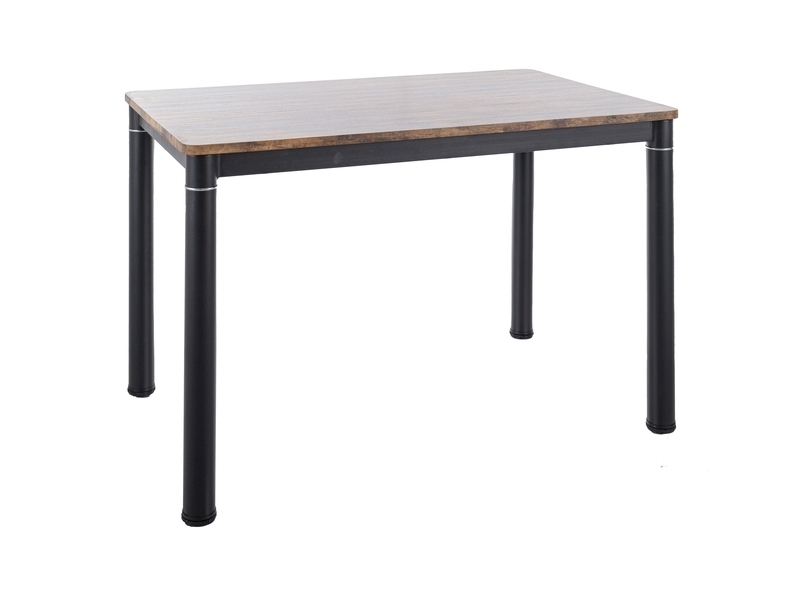 STÓŁ DAMAR ORZECH VINTAGE/CZARNY MAT 110X70 DIOMMI-80-3564