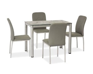 DAMAR ΤΡΑΠΕΖΙ ΓΚΡΙ / ΓΚΡΙ ΠΛΑΙΣΙΟ 80X60 DIOMMI DAMARSZ80 DIOMMI-80-1728