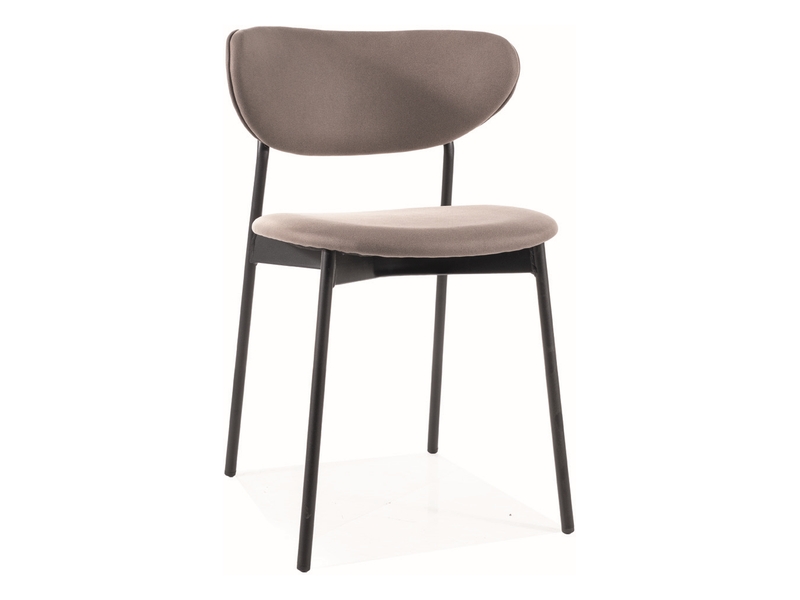 KRZESŁO DAN STELAŻ CZARNY / BEŻ TAP.221 DIOMMI-80-3246