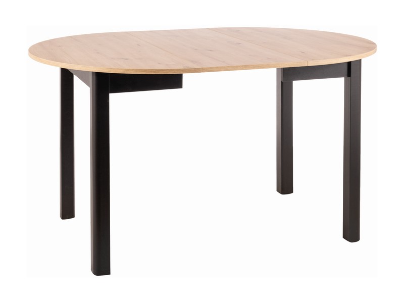 DANTE TABLE ARTISAN OAK / BLACK MATT FI 102 (102-142) DIOMMI DANTEDACMFI102 DIOMMI-80-1671