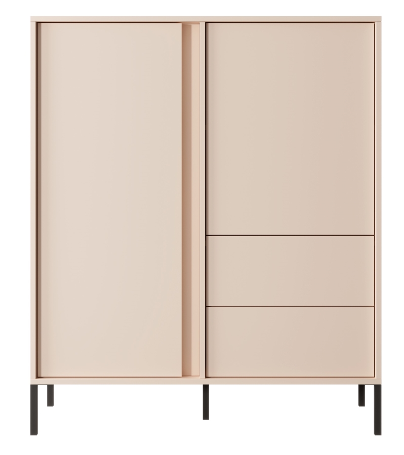 Μπουφές Dast με συρτάρια Μπεζ 103x123x39cm