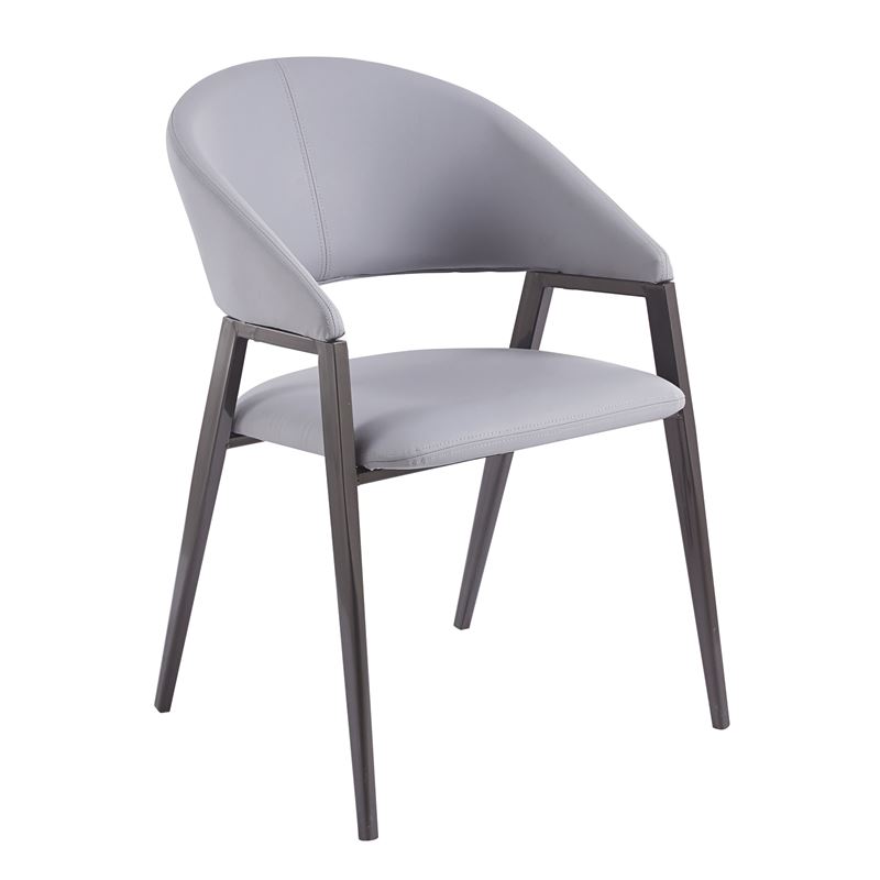 WOODWELL ΕΜ175,2DELI Πολυθρόνα Μέταλλο Βαφή Μαύρο, Pu Γκρι 52x62x83cm ΕΜ175,2 WOODWELL ΕΜ175,2DELI Πολυθρόνα Μέταλλο Βαφή Μαύρο, Pu Γκρι 52x62x83cm ΕΜ175,2