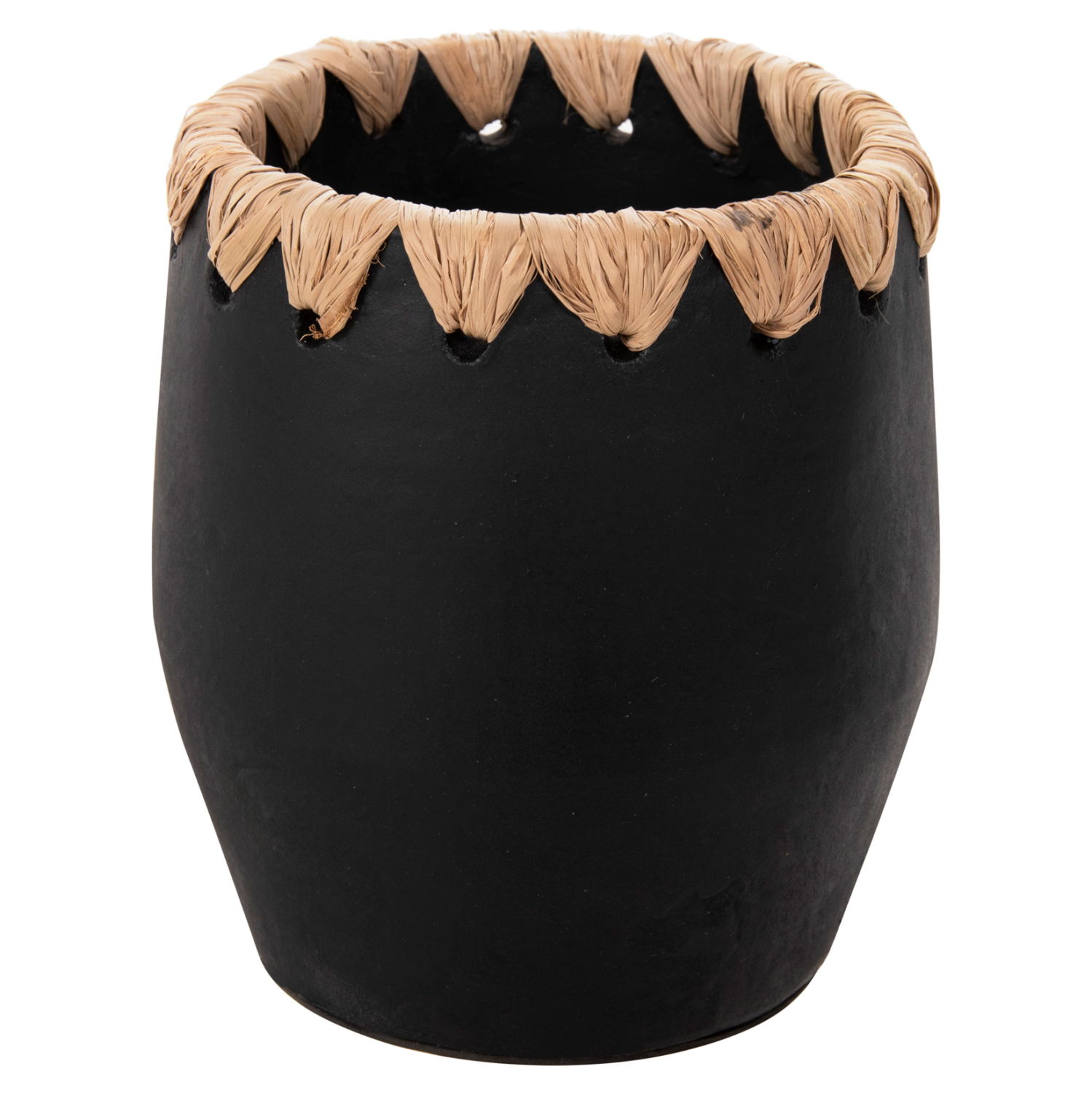 Intrahome ΔΙΑΚΟΣΜΗΤΙΚΟ ΒΑΖΟ ΤΕΡΑΚΟΤΑ ΣΕ ΜΑΥΡΟ ΜΕ ΠΛΕΞΗ ΨΑΘΑΣ ΣΤΟ ΣΤΟΜΙΟ Φ13x16Υεκ. intraho-1536192