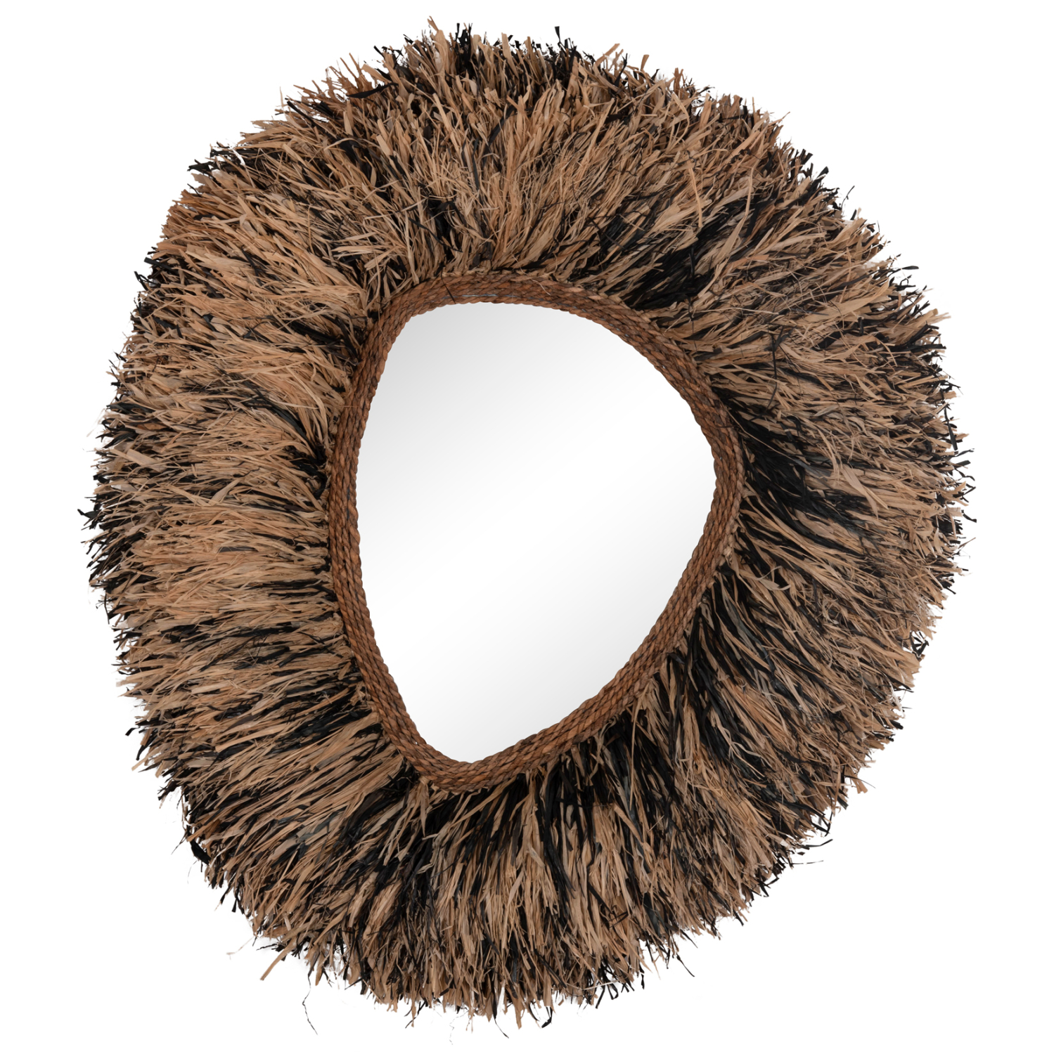 Intrahome ΔΙΑΚΟΣΜΗΤΙΚΟΣ ΚΑΘΡΕΠΤΗΣ ΤΟΙΧΟΥ GRESSO ΙΝΕΣ ΜΠΑΝΑΝΑΣ ΦΥΣΙΚΟ-ΜΑΥΡΟ 90x100Υεκ intraho-1622190