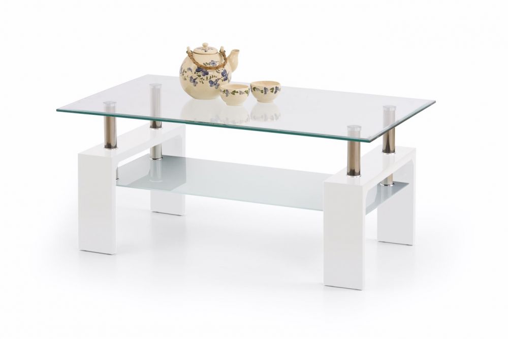Τραπεζάκι σαλονιού DIANA WHITE 110x60x45 DIOMMI 32-027 Τραπεζάκι σαλονιού DIANA WHITE 110x60x45 DIOMMI 32-027
