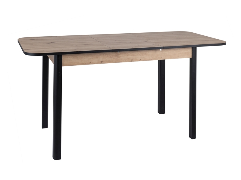 STÓŁ DIEGO II DĄB ARTISAN / CZARNY 105(140)X65 DIOMMI-80-3573