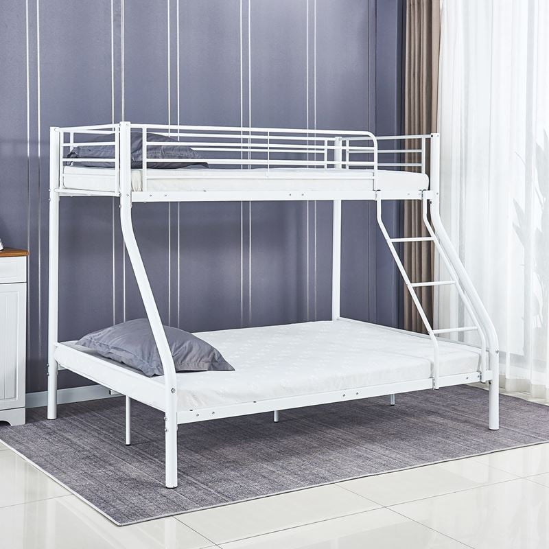 WOODWELL Ε8045,2DOUBLE Κρεβάτι Κουκέτα Μέταλλο Βαφή Άσπρο ( για Στρώματα 140x190cm & 90x190cm) 145x200x160cm Ε8045,2 WOODWELL Ε8045,2DOUBLE Κρεβάτι Κουκέτα Μέταλλο Βαφή Άσπρο ( για Στρώματα 140x190cm & 90x190cm) 145x200x160cm Ε8045,2
