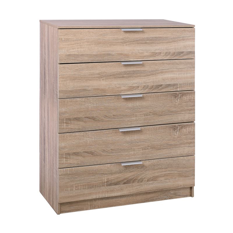 WOODWELL Ε758,2DRAWER Συρταριέρα με 5 Συρτάρια, Απόχρωση Sonoma 80x40x102cm Ε758,2 WOODWELL Ε758,2DRAWER Συρταριέρα με 5 Συρτάρια, Απόχρωση Sonoma 80x40x102cm Ε758,2