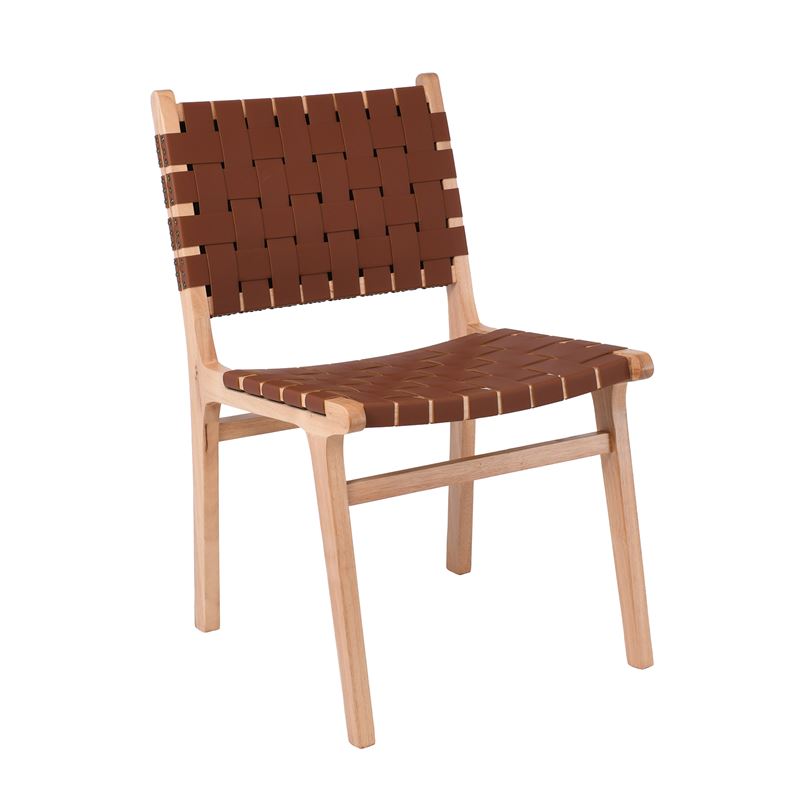 WOODWELL Ε7515,1DUNE Καρέκλα Τραπεζαρίας, Ξύλο Απόχρωση Φυσικό, Κάθισμα-Πλάτη Ιμάντες Pu Καφέ 50x59x85cm Ε7515,1 WOODWELL Ε7515,1DUNE Καρέκλα Τραπεζαρίας, Ξύλο Απόχρωση Φυσικό, Κάθισμα-Πλάτη Ιμάντες Pu Καφέ 50x59x85cm Ε7515,1