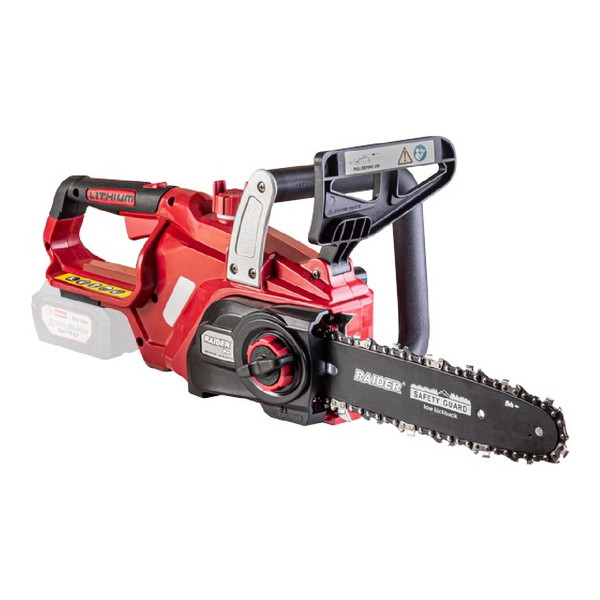RAIDER R20 Solo Αλυσοπρίονο Μπαταρίας 20V 3kg με Λάμα 25cm RDP-SCHS20 075710 LEUKA-10-5294