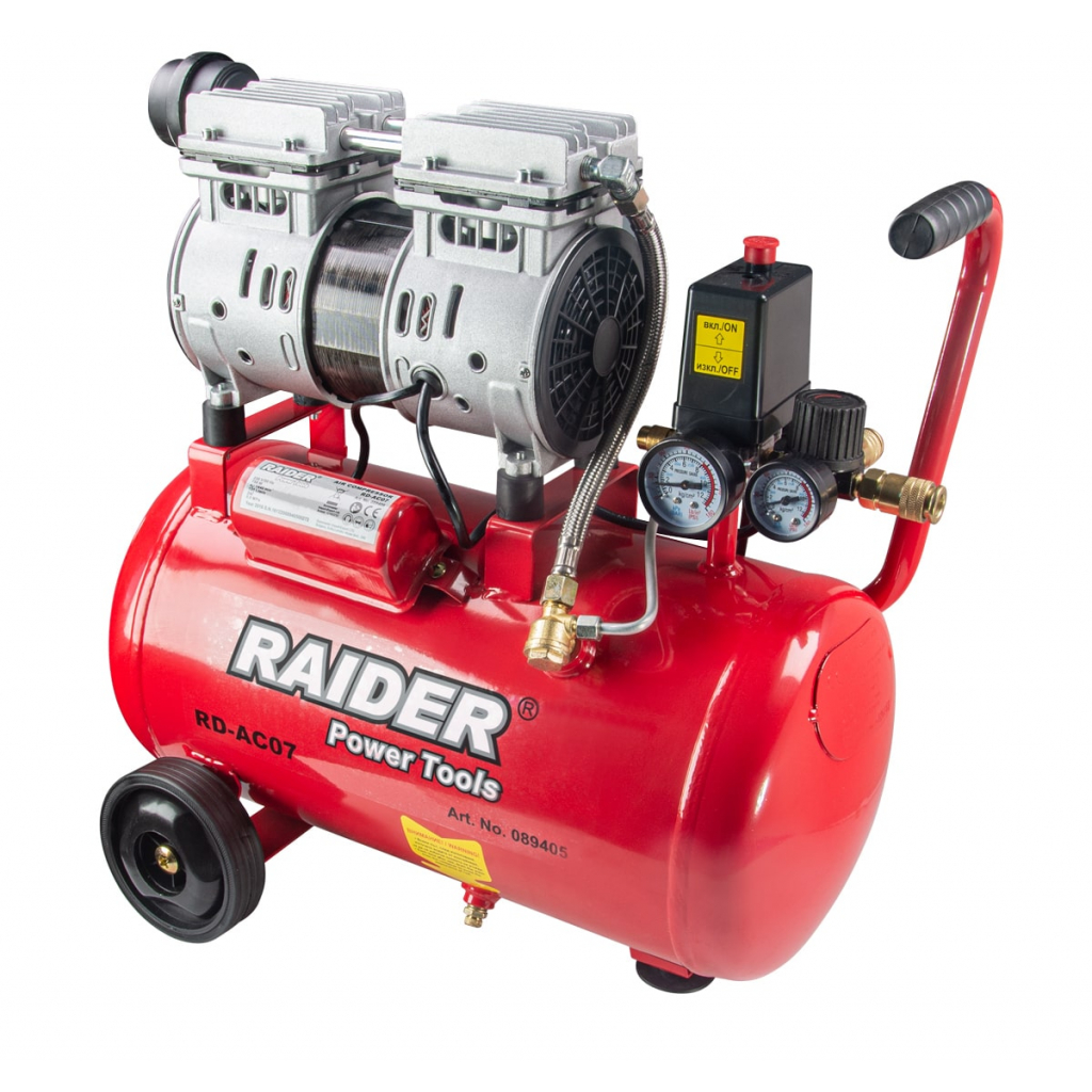 RAIDER ΑΕΡΟΣΥΜΠΙΕΣΤΗΣ 24L ΑΘΟΡΥΒΟΣ RD-AC07 0,75kW 089405 LEUKA-10-5860 RAIDER ΑΕΡΟΣΥΜΠΙΕΣΤΗΣ 24L ΑΘΟΡΥΒΟΣ RD-AC07 0,75kW 089405 LEUKA-10-5860