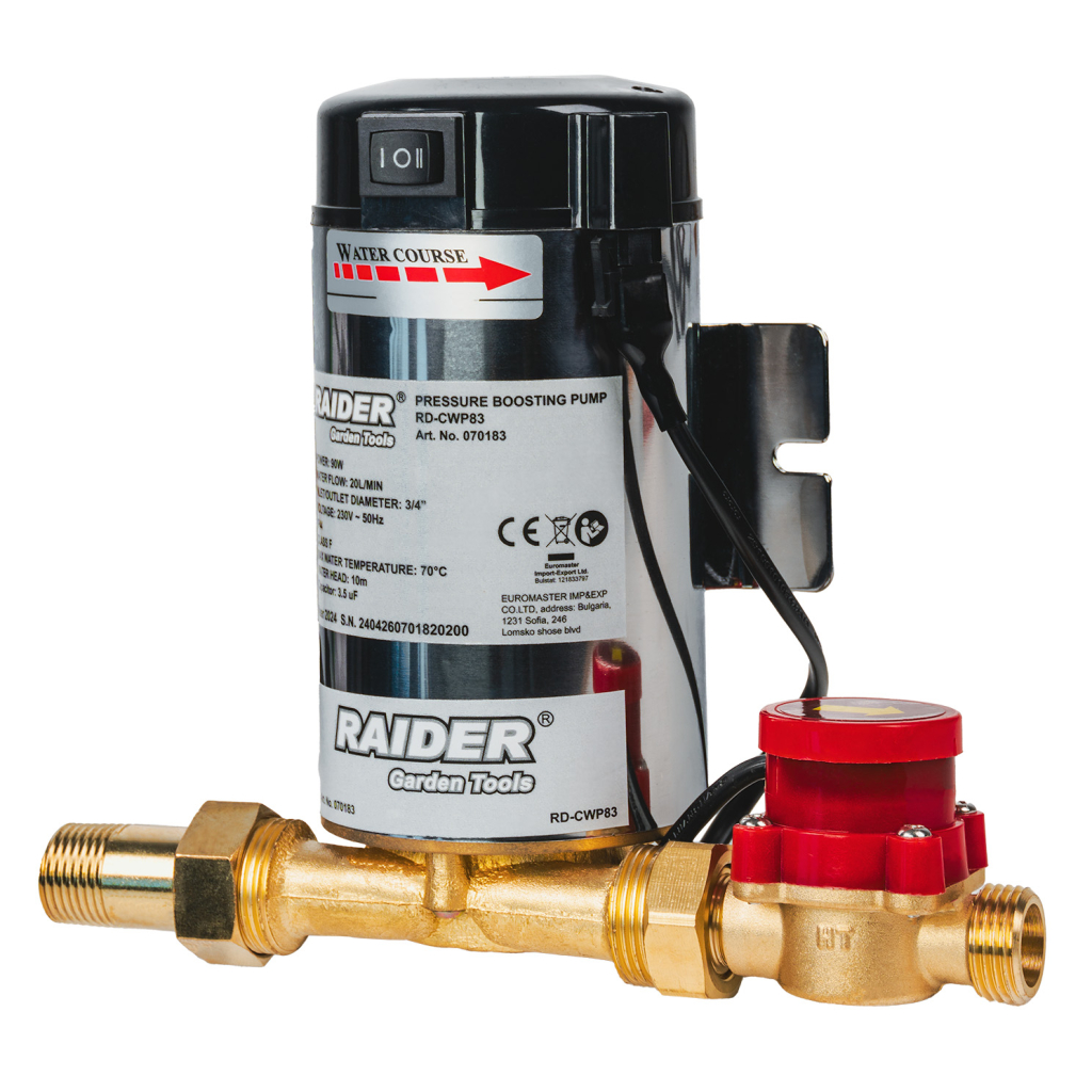 RAIDER Πιεστικό 90W 3/4″ 20L/min 10m INOX RD-CWP83 070183 LEUKA-10-6505 RAIDER Πιεστικό 90W 3/4″ 20L/min 10m INOX RD-CWP83 070183 LEUKA-10-6505