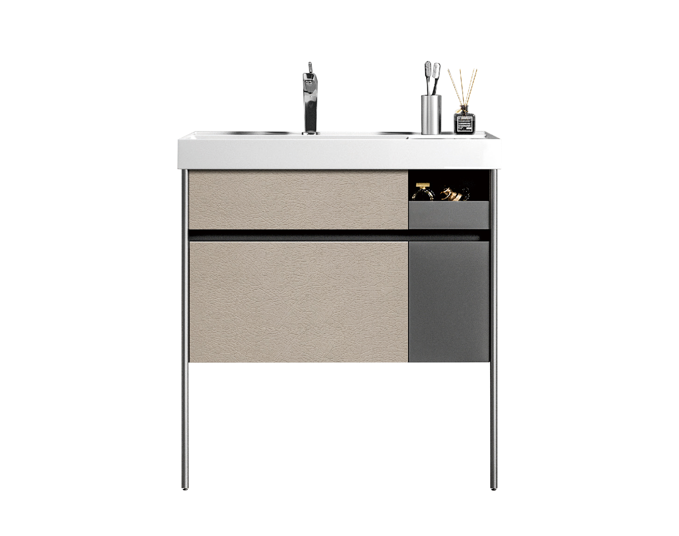 Σετ Πάγκου ELITE 80cm PLYWOOD χρ.SMOKE GREY S3BELI080SMG Σετ Πάγκου ELITE 80cm PLYWOOD χρ.SMOKE GREY S3BELI080SMG