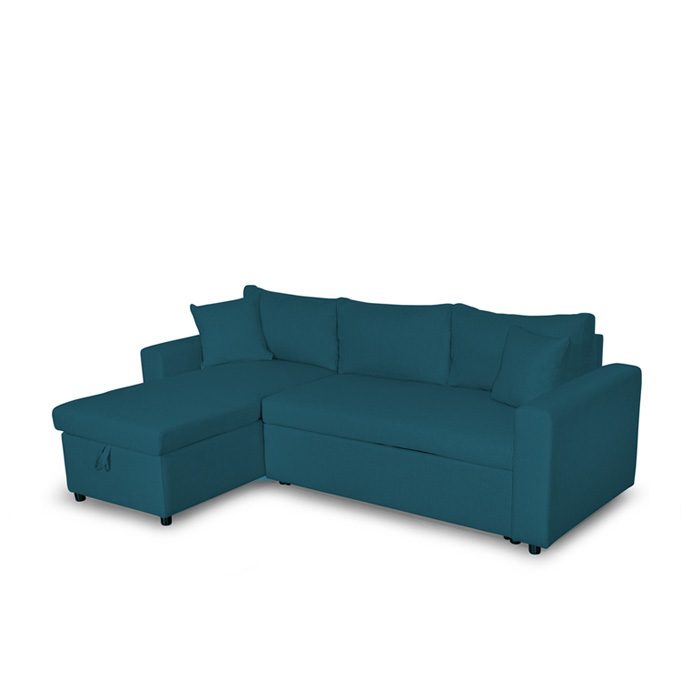 Bluimis ΓΩΝΙΑΚΟΣ ΚΑΝΑΠΕΣ-ΚΡΕΒΑΤΙ ELLIE 1043 IN PETROL BL-400-27-019