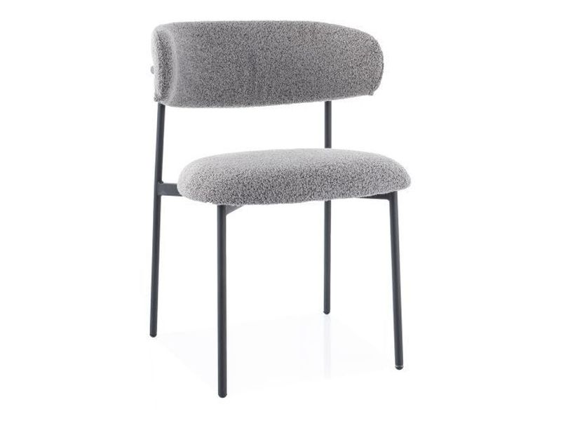 KRZESŁO ELTON STELAŻ CZARNY / SZARY TAP.232 DIOMMI-80-3598