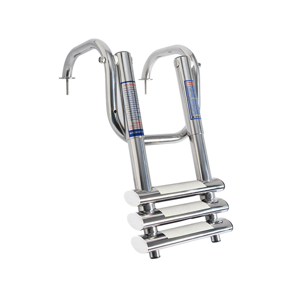 Τηλεσκοπική σκάλα από πλατφόρμα με λαβές και 3 σκαλιά FOUR-14117