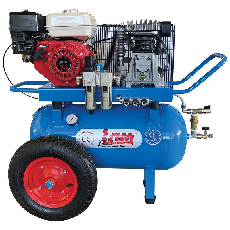LAM Αεροσυμπιεστής βενζίνης 50L 5.5HP LAMENG50/3 LAM Αεροσυμπιεστής βενζίνης 50L 5.5HP LAMENG50/3